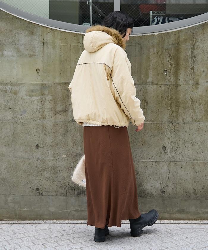 聯名 Fur Hoodie Nylon Jacket