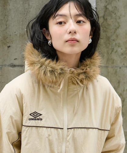 聯名 Fur Hoodie Nylon Jacket