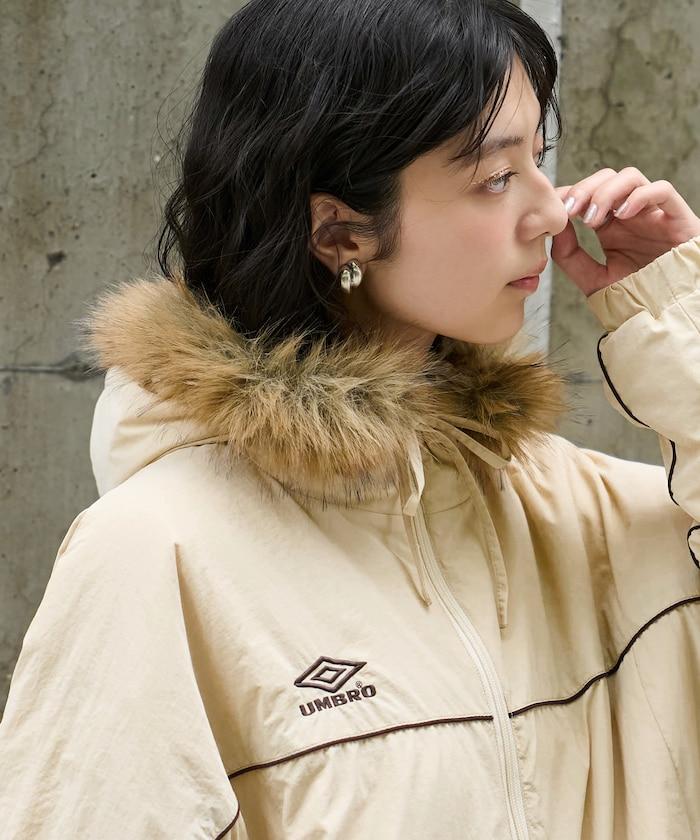 聯名 Fur Hoodie Nylon Jacket