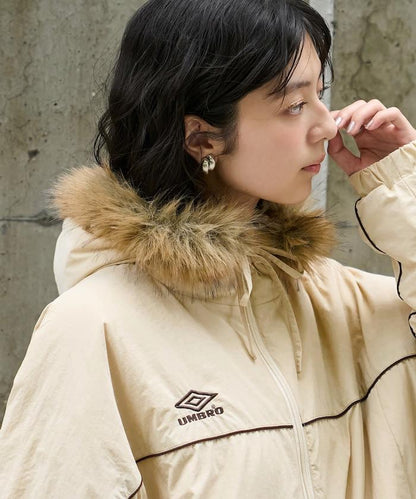 聯名 Fur Hoodie Nylon Jacket