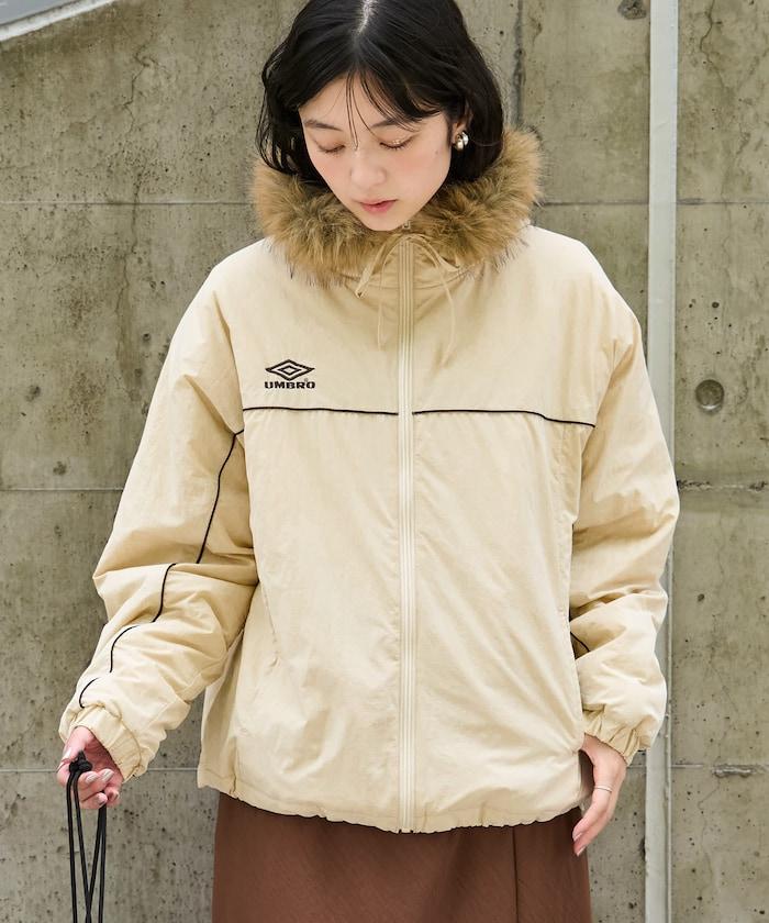 聯名 Fur Hoodie Nylon Jacket