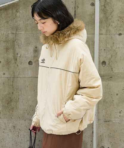 聯名 Fur Hoodie Nylon Jacket