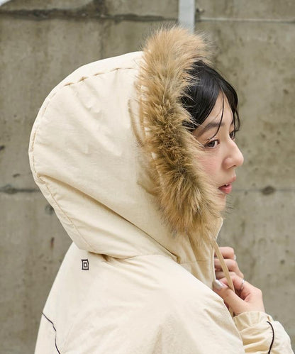 聯名 Fur Hoodie Nylon Jacket