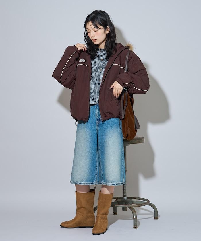 聯名 Fur Hoodie Nylon Jacket