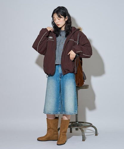 聯名 Fur Hoodie Nylon Jacket