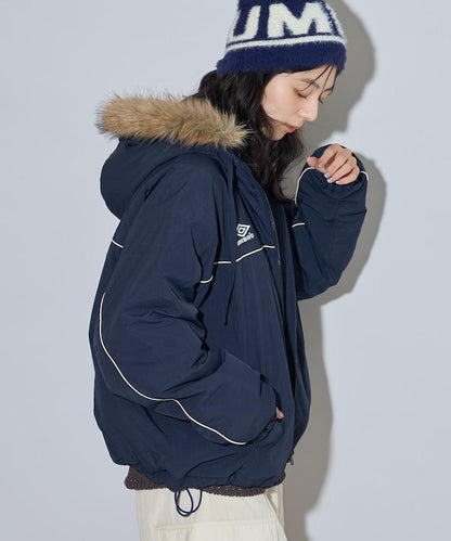 聯名 Fur Hoodie Nylon Jacket