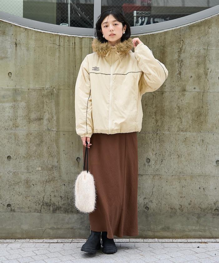 聯名 Fur Hoodie Nylon Jacket