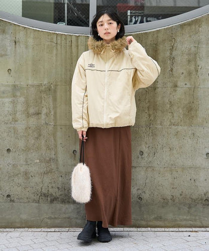 聯名 Fur Hoodie Nylon Jacket