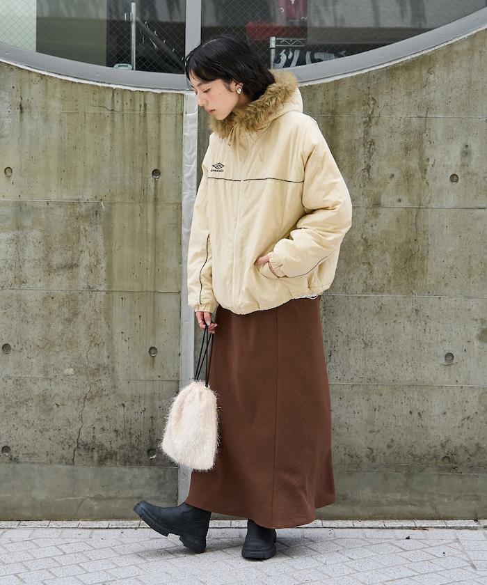 聯名 Fur Hoodie Nylon Jacket