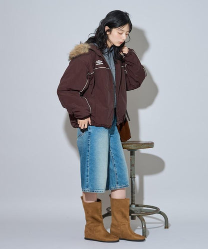 聯名 Fur Hoodie Nylon Jacket