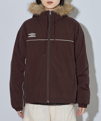 聯名 Fur Hoodie Nylon Jacket