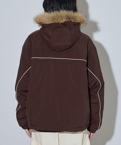 聯名 Fur Hoodie Nylon Jacket