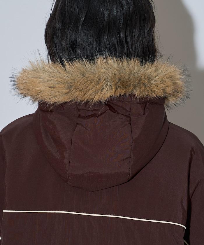 聯名 Fur Hoodie Nylon Jacket