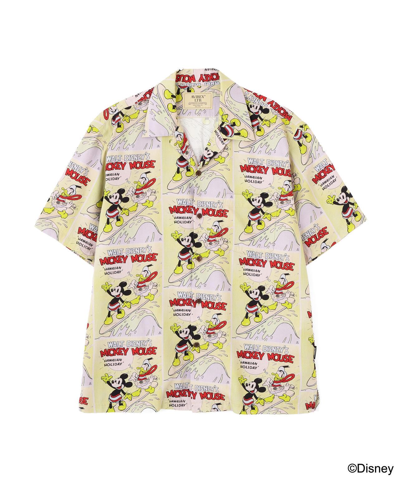 《迪士尼》 Collection》”UKULELE” ALOHA SHIRT / MICKEY MOUSE 阿羅哈襯衫