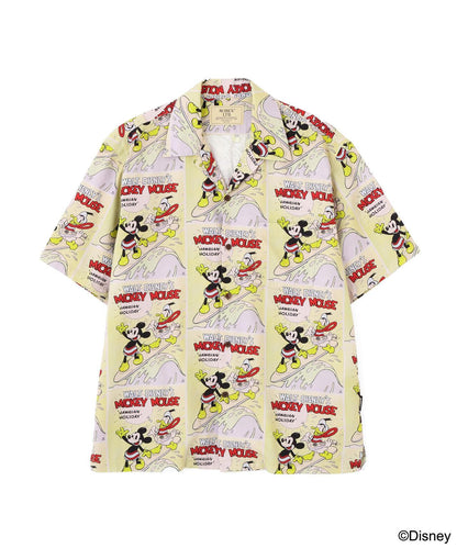 《迪士尼》 Collection》”UKULELE” ALOHA SHIRT / MICKEY MOUSE 阿羅哈襯衫