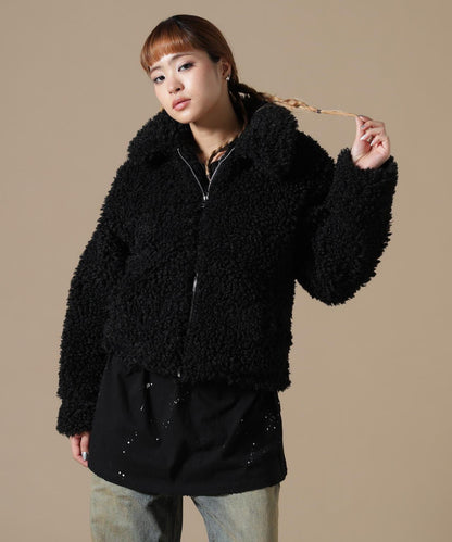 DankeSchon/ダンケシェーン/WOMEN BOA COLLAR BLOUSON