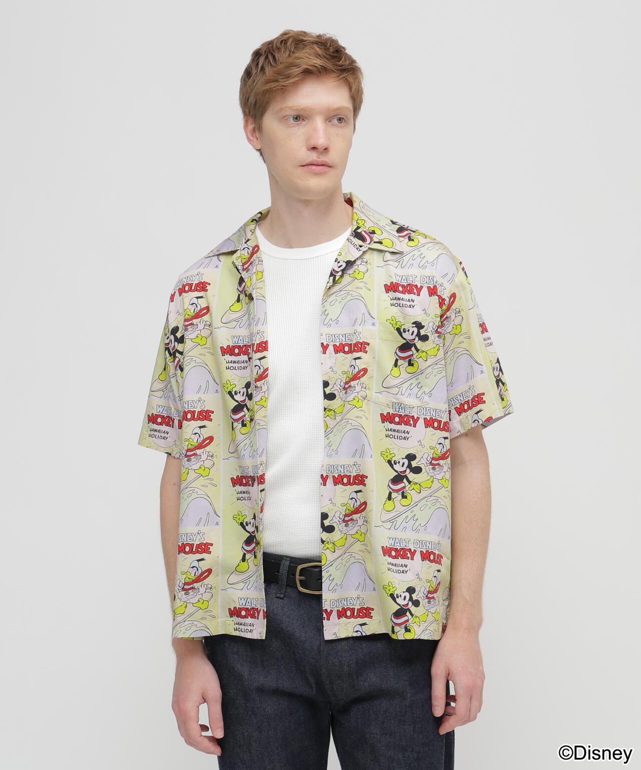 《迪士尼》 Collection》”UKULELE” ALOHA SHIRT / MICKEY MOUSE 阿羅哈襯衫