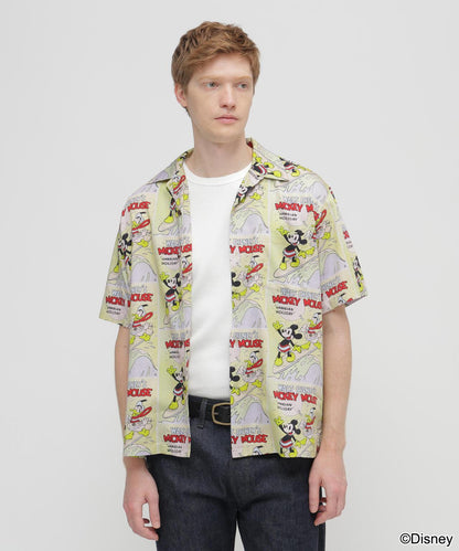 《迪士尼》 Collection》”UKULELE” ALOHA SHIRT / MICKEY MOUSE 阿羅哈襯衫