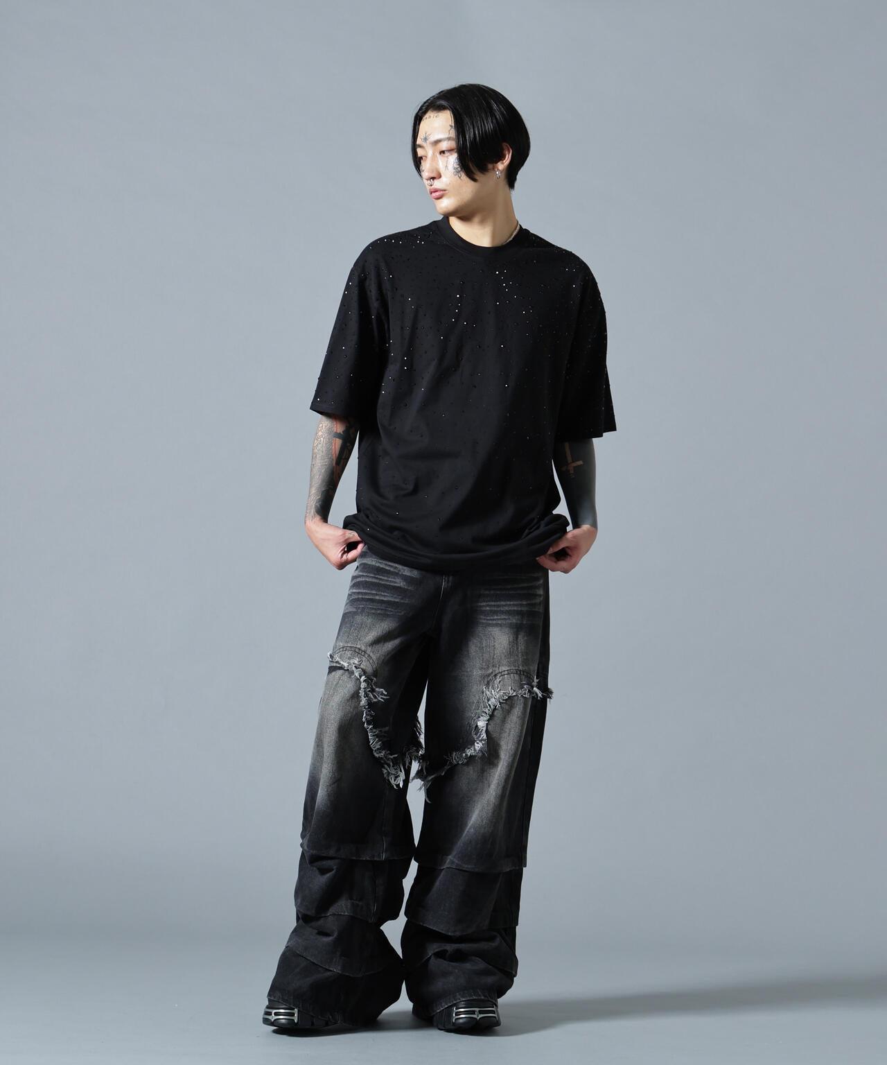 MAVYTH/メヴィス/RHINESTONE TEE