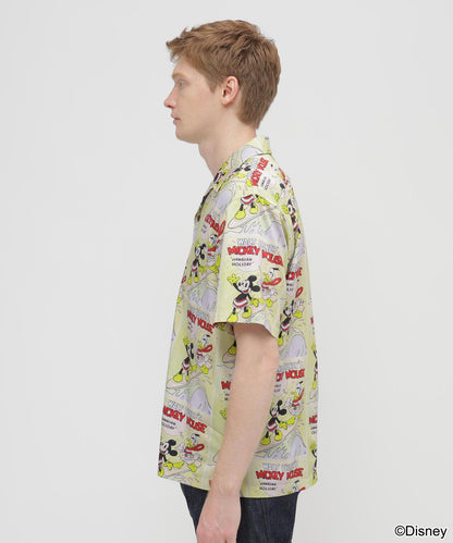 《迪士尼》 Collection》”UKULELE” ALOHA SHIRT / MICKEY MOUSE 阿羅哈襯衫