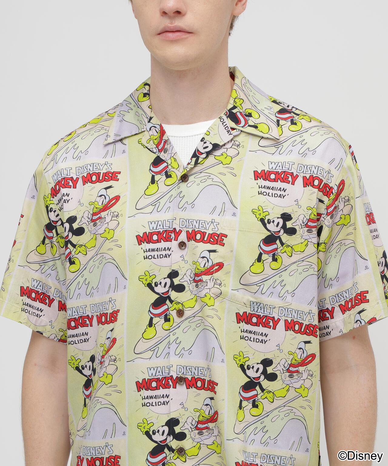 《迪士尼》 Collection》”UKULELE” ALOHA SHIRT / MICKEY MOUSE 阿羅哈襯衫