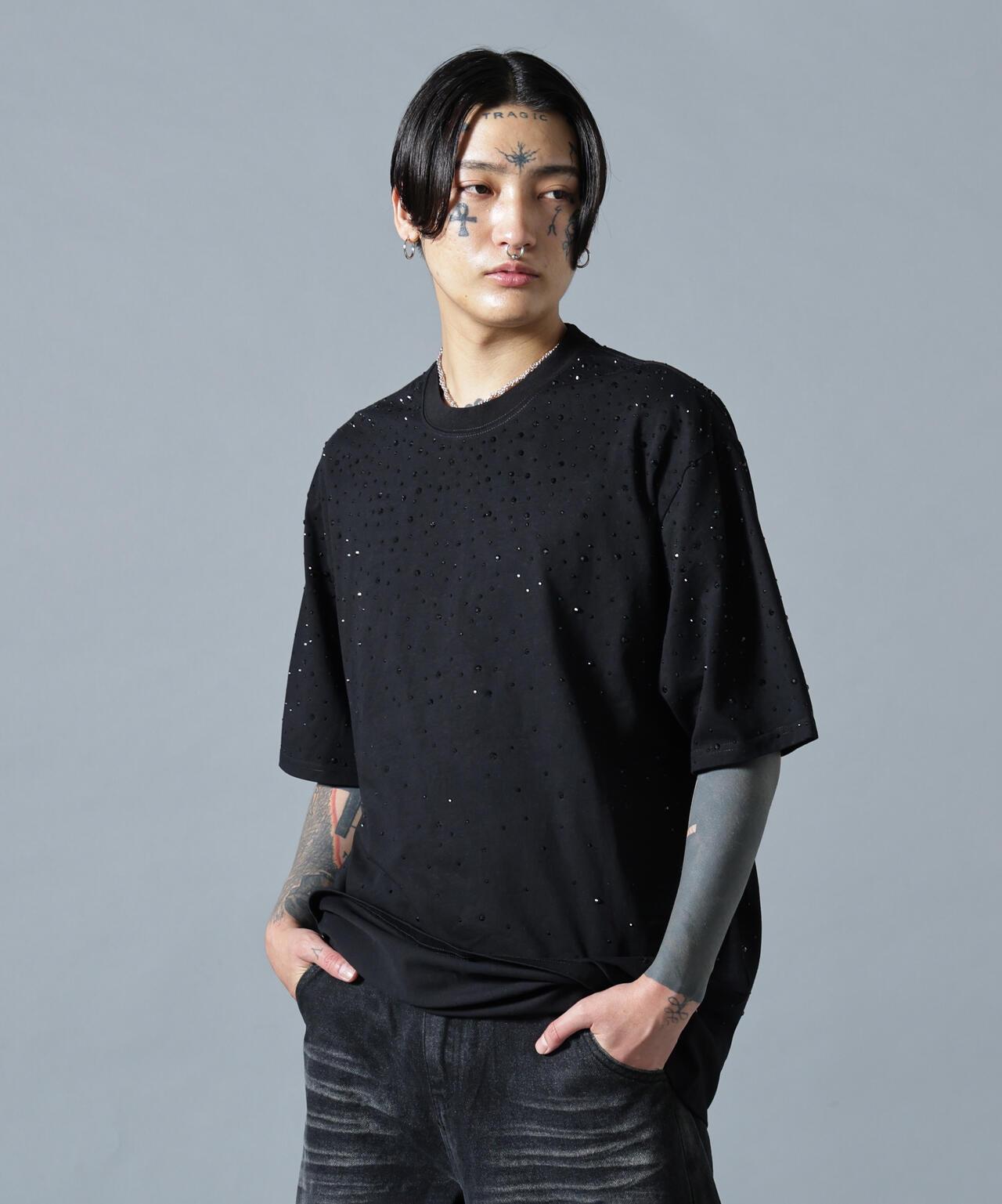 MAVYTH/メヴィス/RHINESTONE TEE
