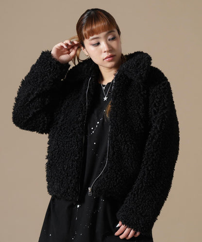 DankeSchon/ダンケシェーン/WOMEN BOA COLLAR BLOUSON