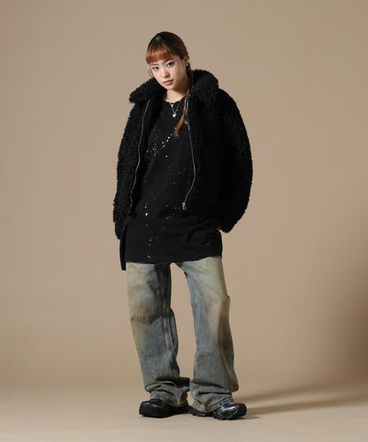 DankeSchon/ダンケシェーン/WOMEN BOA COLLAR BLOUSON