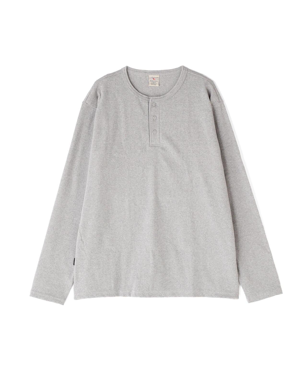 大碼 羅紋 長袖 HENLEY NECK T恤