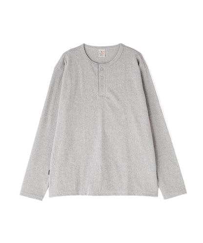 大碼 羅紋 長袖 HENLEY NECK T恤