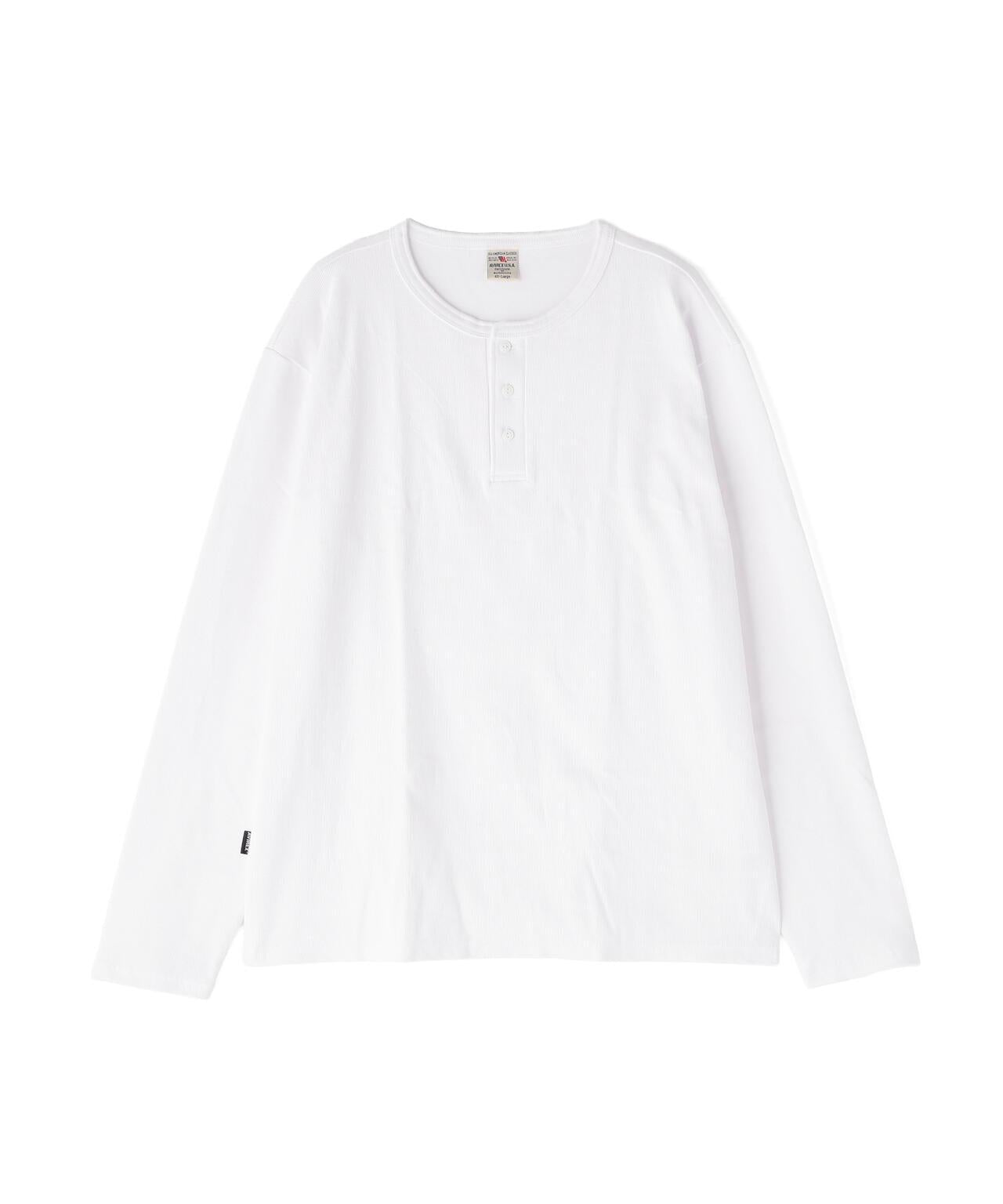大碼 羅紋 長袖 HENLEY NECK T恤