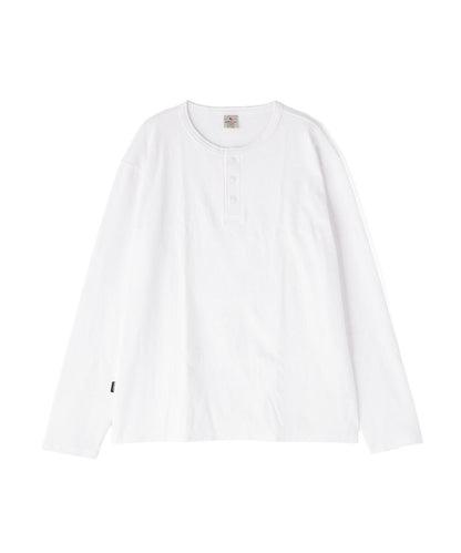 大碼 羅紋 長袖 HENLEY NECK T恤