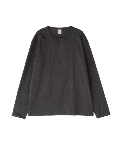 大碼 羅紋 長袖 HENLEY NECK T恤