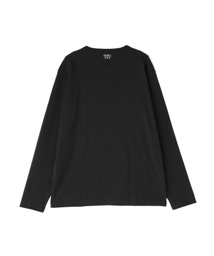 大碼 羅紋 長袖 HENLEY NECK T恤
