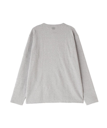 大碼 羅紋 長袖 HENLEY NECK T恤