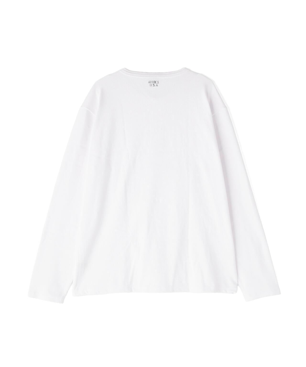 大碼 羅紋 長袖 HENLEY NECK T恤