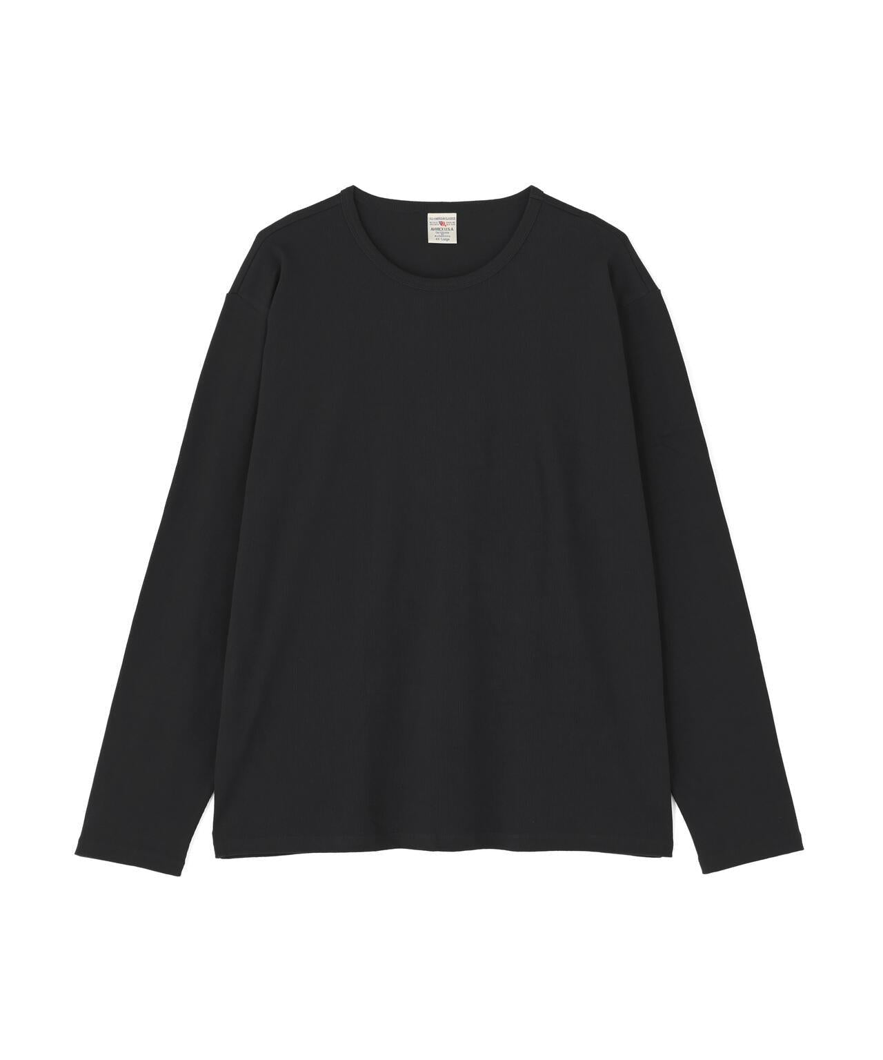DAILY/デイリー BIG SIZE RIB L/S CREW NECK T-SHIRT