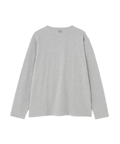 DAILY/デイリー BIG SIZE RIB L/S CREW NECK T-SHIRT