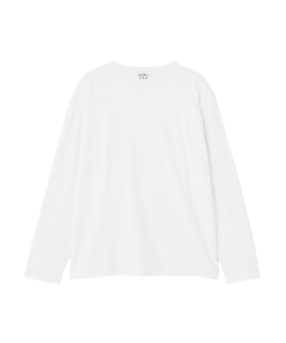 DAILY/デイリー BIG SIZE RIB L/S CREW NECK T-SHIRT
