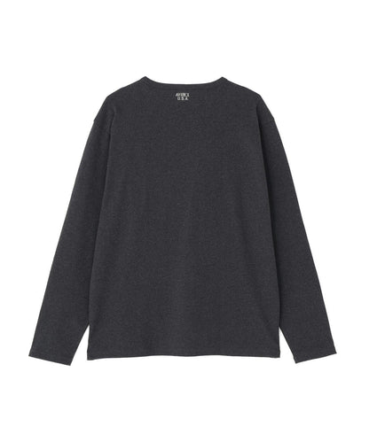 DAILY/デイリー BIG SIZE RIB L/S CREW NECK T-SHIRT