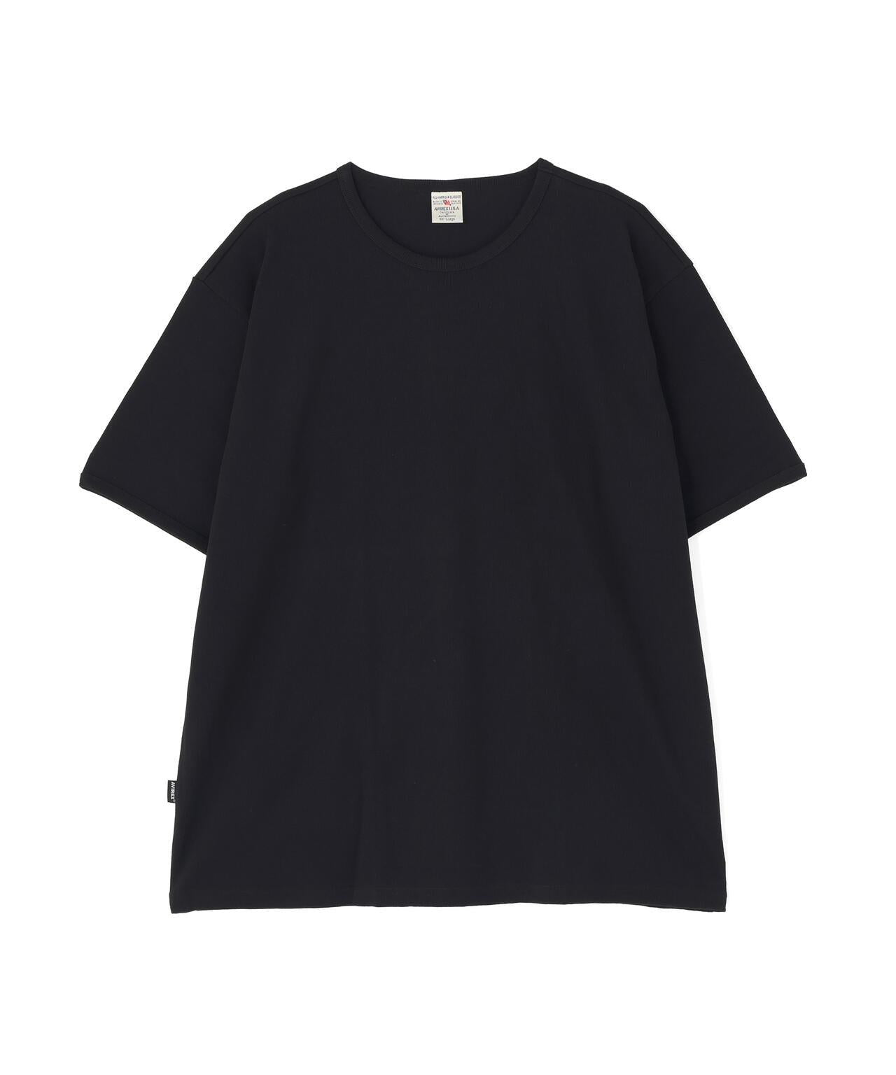 DAILY/デイリー BIG SIZE RIB S/S CREW NECK T-SHIRT