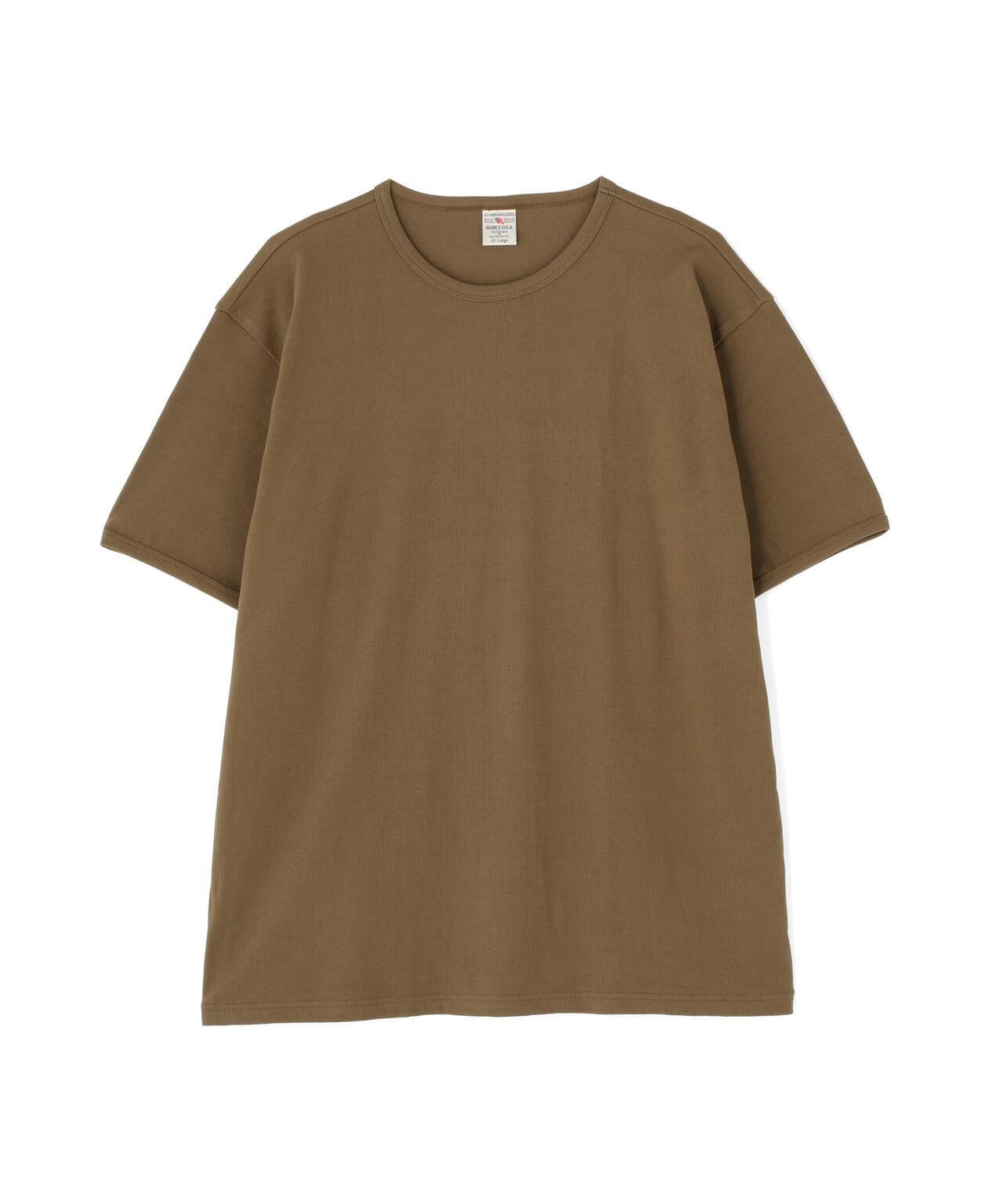 DAILY/デイリー BIG SIZE RIB S/S CREW NECK T-SHIRT