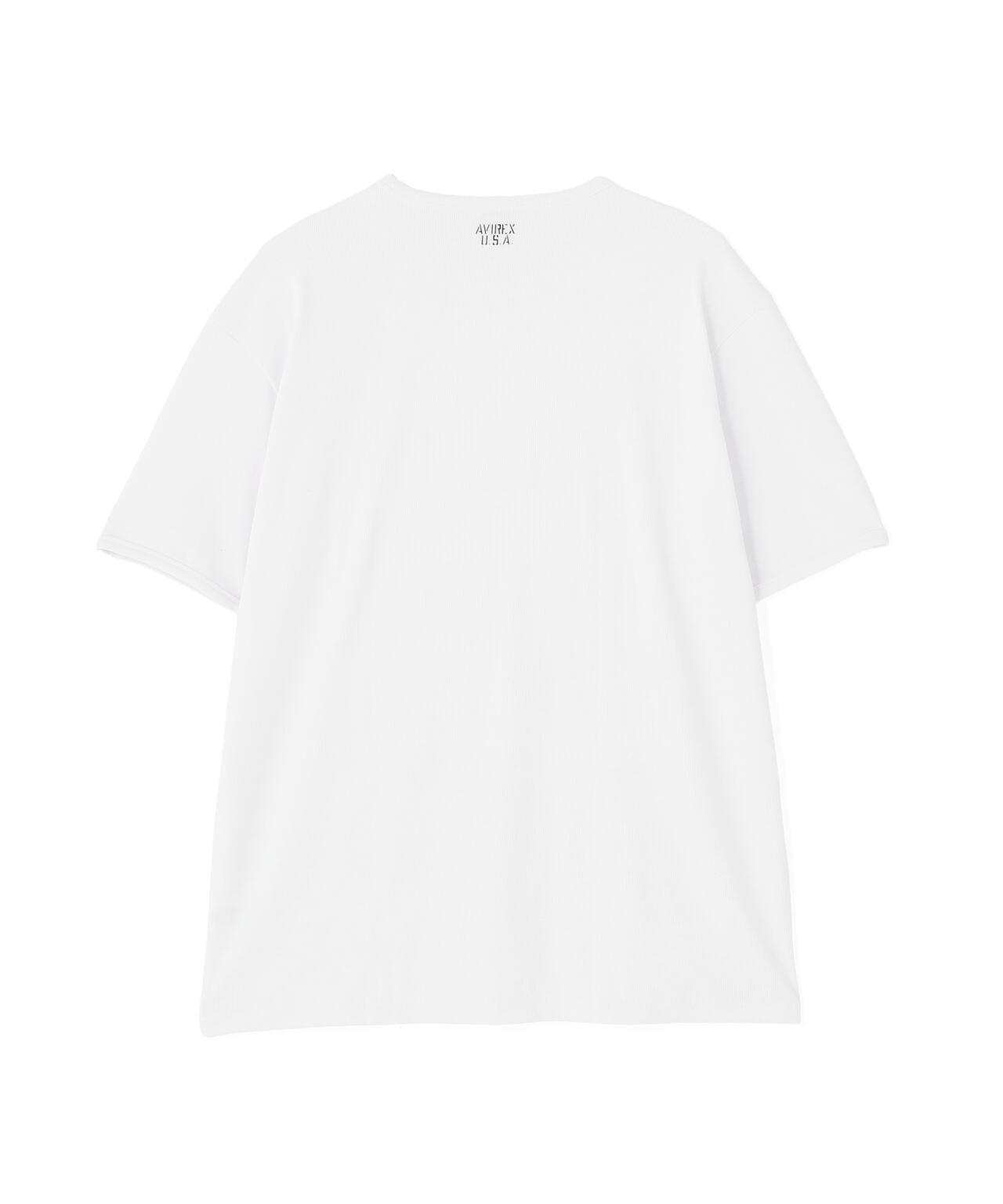 DAILY/デイリー BIG SIZE RIB S/S CREW NECK T-SHIRT