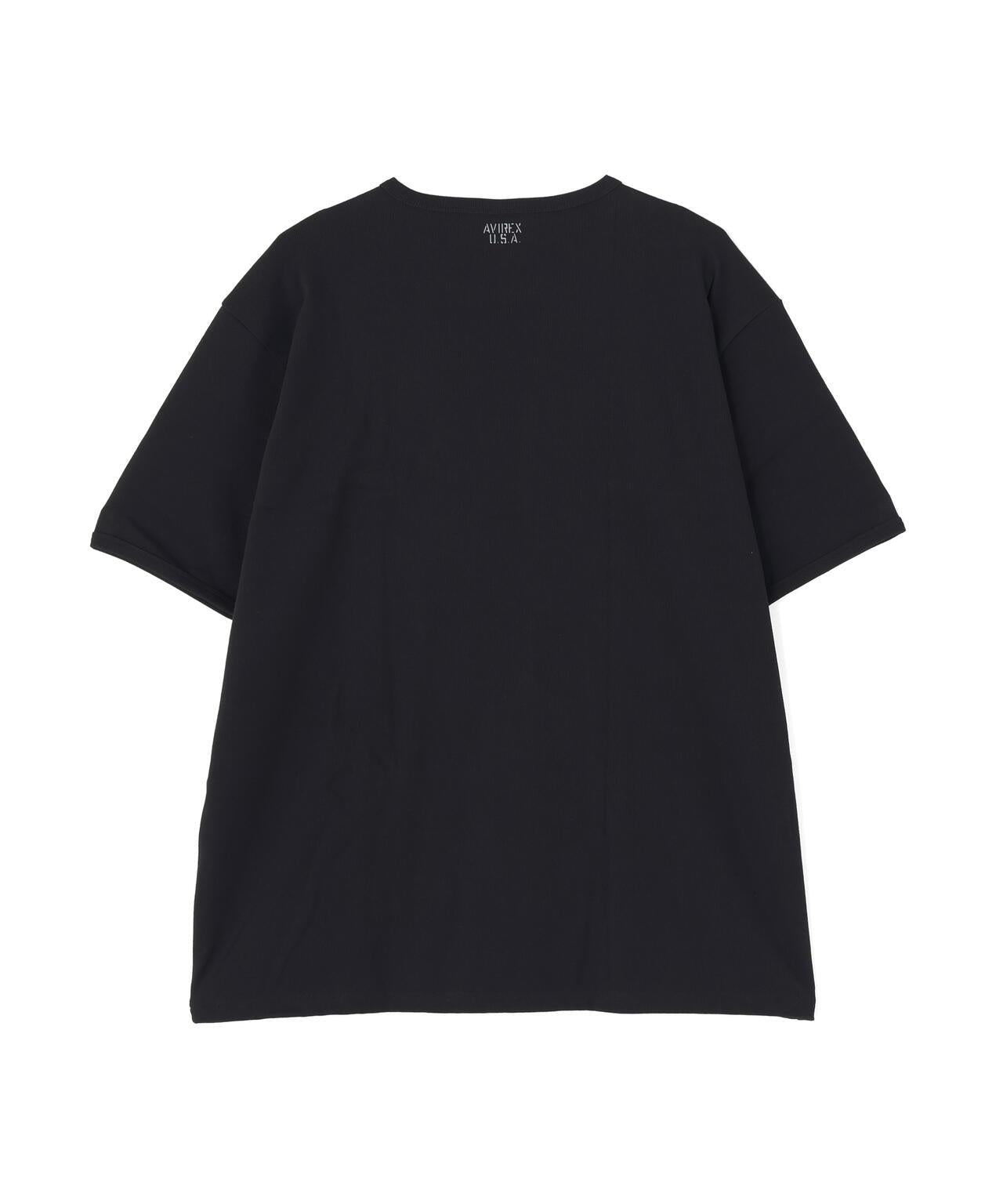 DAILY/デイリー BIG SIZE RIB S/S CREW NECK T-SHIRT