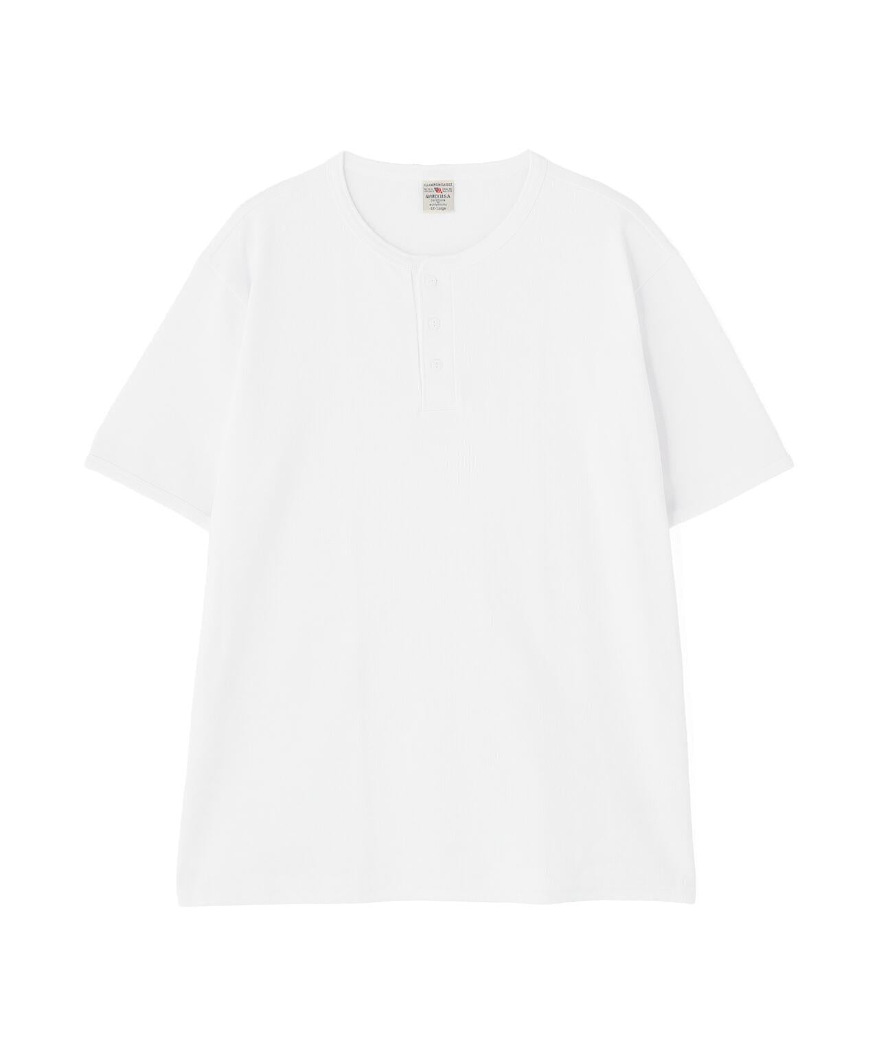 DAILY/デイリー BIG SIZE RIB S/S HENLEY NECK T-SHIRT