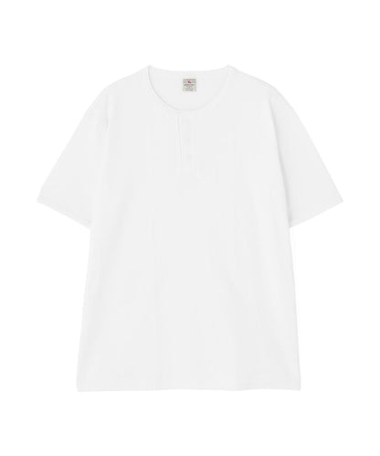 DAILY/デイリー BIG SIZE RIB S/S HENLEY NECK T-SHIRT
