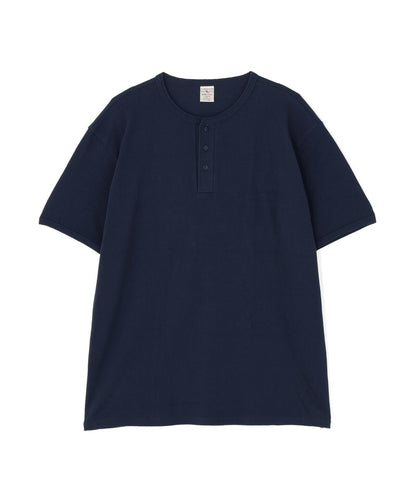 DAILY/デイリー BIG SIZE RIB S/S HENLEY NECK T-SHIRT