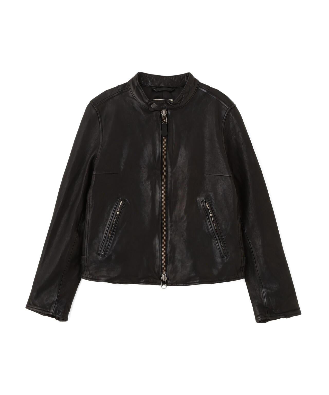 WOMAN SINGLE RIDERS LEATHER JACKET