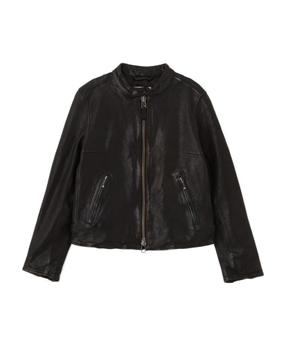 WOMAN SINGLE RIDERS LEATHER JACKET