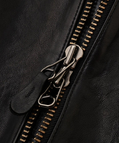 WOMAN SINGLE RIDERS LEATHER JACKET